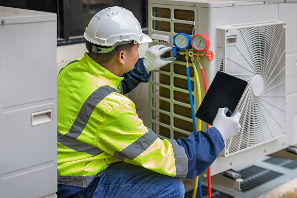 Professional Hvac technician working in Blue Jay, OH